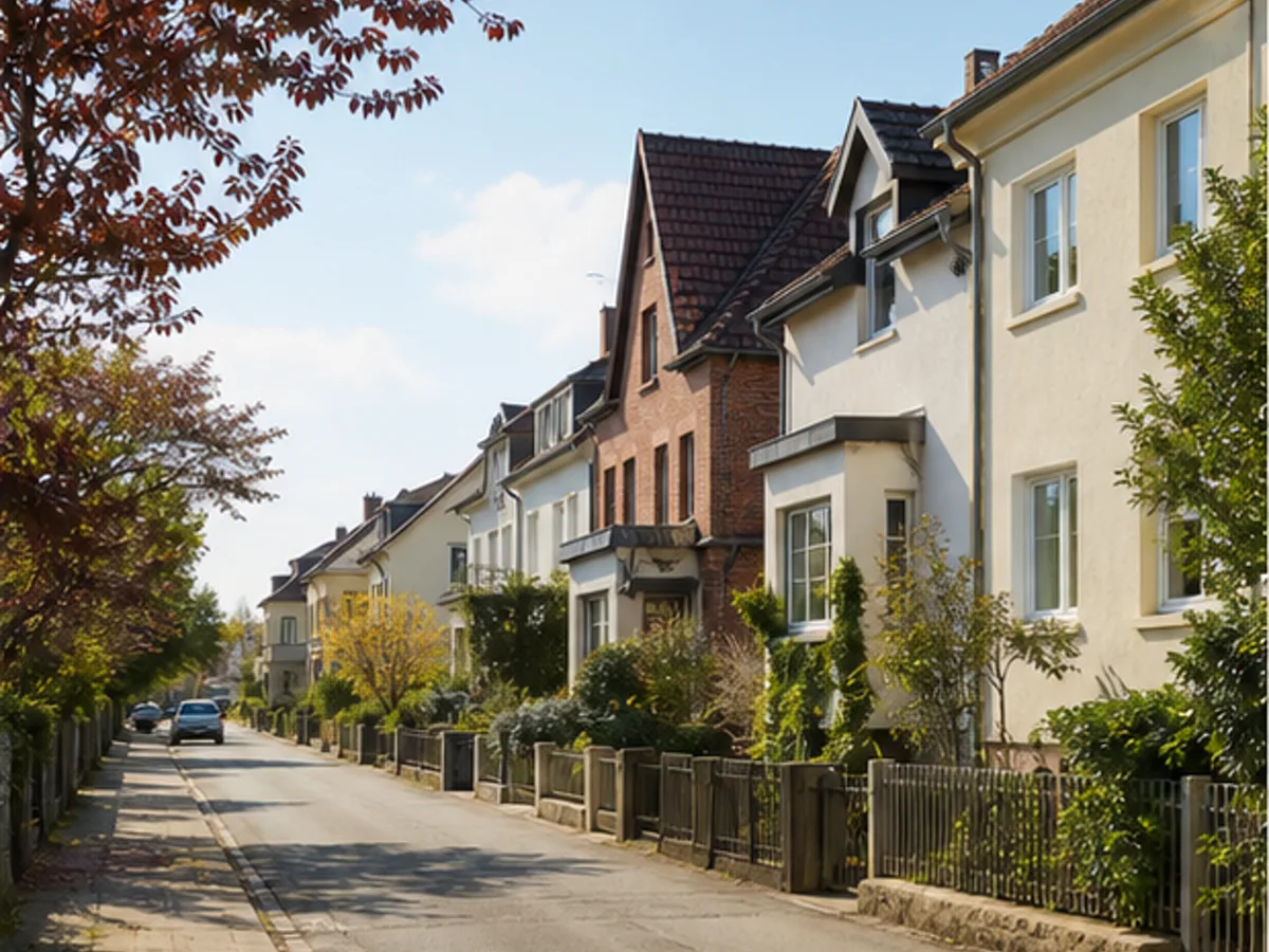 Freundliche Wohnstraße mit gepflegten Häusern